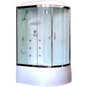 Душевая кабина Royal Bath BK RB 8120BK3-WT-CH (белое/прозрачное) левая